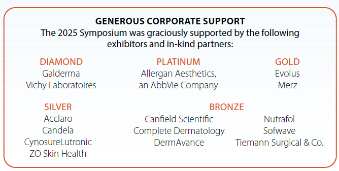 2025 Resident Symposium Corporate Support