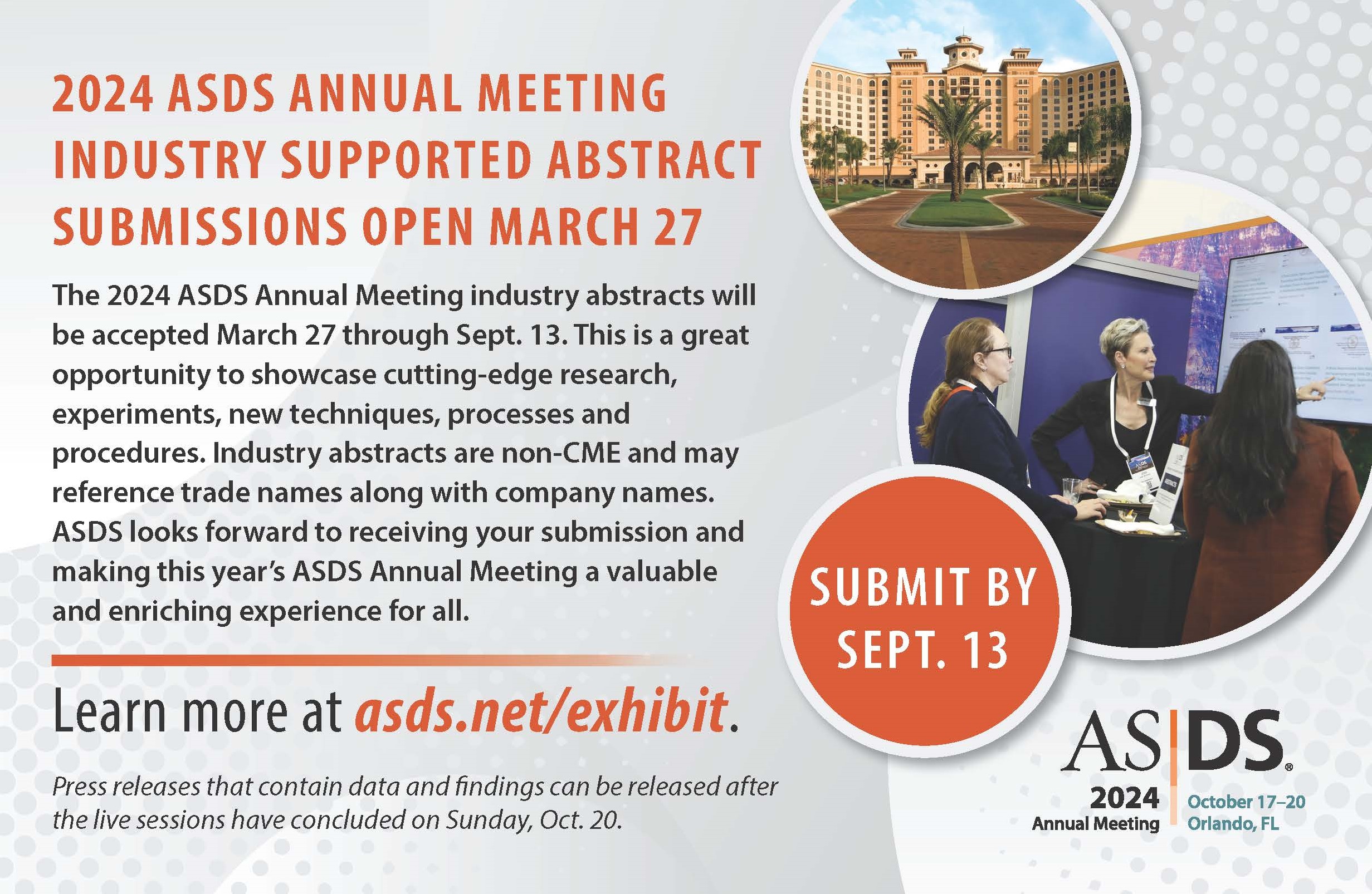 Call for Abstracts ASDS Annual Meeting